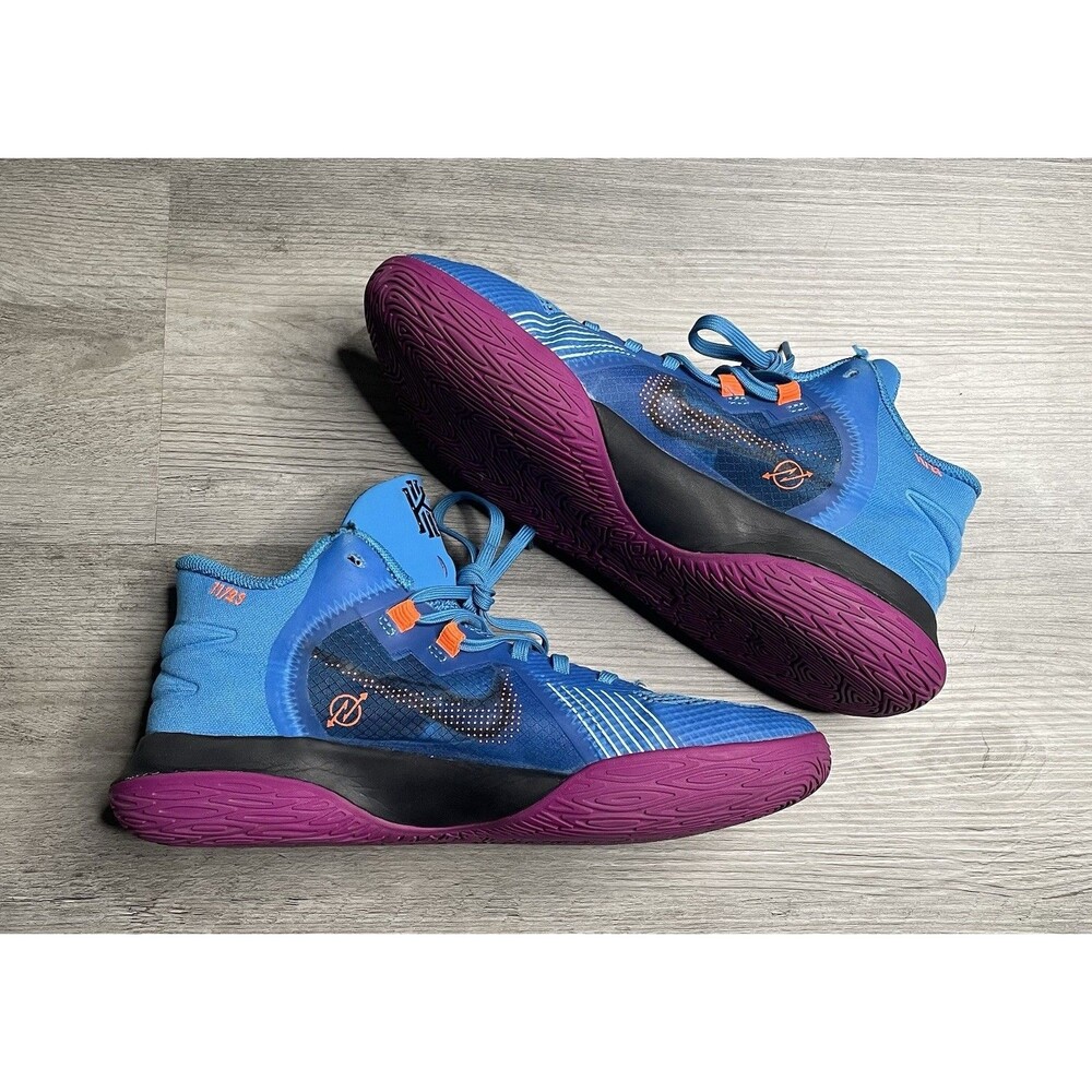 Nike Kyrie Flytrap 5 GS Purple Kids Blue Synthetic Basketball Shoes US Size 6.5Y